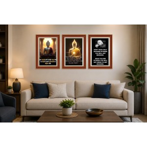 Pack Of 6 Laminated A4 Wall Posters | Spiritual, Motivational & Inspirational Designs | 250 GSM Photo Paper | Water-Resistant | Double-Sided Tape (F39180) Pack Of 6 Laminated A4 Wall Posters | Spiritual, Motivational & Inspirational Designs | 250 GSM Photo Paper | Water-Resistant | Double-Sided Tape (F39180)