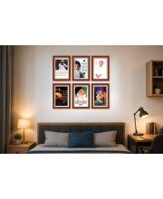 Pack Of 6 Laminated A4 Wall Posters | Spiritual, Motivational & Inspirational Designs | 250 GSM Photo Paper | Water-Resistant | Double-Sided Tape (F39432)