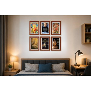 Pack Of 6 Laminated A4 Wall Posters | Spiritual, Motivational & Inspirational Designs | 250 GSM Photo Paper | Water-Resistant | Double-Sided Tape (F39088) Pack Of 6 Laminated A4 Wall Posters | Spiritual, Motivational & Inspirational Designs | 250 GSM Photo Paper | Water-Resistant | Double-Sided Tape (F39088)