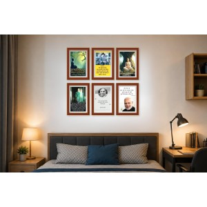Pack Of 6 Laminated A4 Wall Posters | Spiritual, Motivational & Inspirational Designs | 250 GSM Photo Paper | Water-Resistant | Double-Sided Tape (F39098) Pack Of 6 Laminated A4 Wall Posters | Spiritual, Motivational & Inspirational Designs | 250 GSM Photo Paper | Water-Resistant | Double-Sided Tape (F39098)