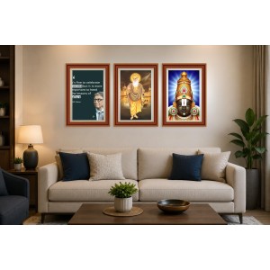Pack Of 6 Laminated A4 Wall Posters | Spiritual, Motivational & Inspirational Designs | 250 GSM Photo Paper | Water-Resistant | Double-Sided Tape (F38995)