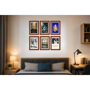 Pack Of 6 Laminated A4 Wall Posters | Spiritual, Motivational & Inspirational Designs | 250 GSM Photo Paper | Water-Resistant | Double-Sided Tape (F39083) Pack Of 6 Laminated A4 Wall Posters | Spiritual, Motivational & Inspirational Designs | 250 GSM Photo Paper | Water-Resistant | Double-Sided Tape (F39083)