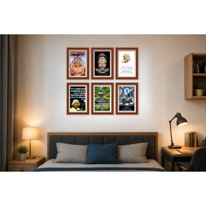 Pack Of 6 Laminated A4 Wall Posters | Spiritual, Motivational & Inspirational Designs | 250 GSM Photo Paper | Water-Resistant | Double-Sided Tape (F38961) Pack Of 6 Laminated A4 Wall Posters | Spiritual, Motivational & Inspirational Designs | 250 GSM Photo Paper | Water-Resistant | Double-Sided Tape (F38961)