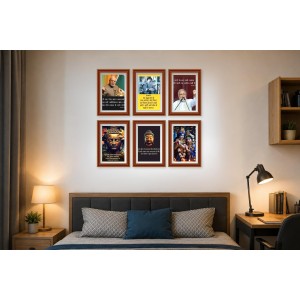 Pack Of 6 Laminated A4 Wall Posters | Spiritual, Motivational & Inspirational Designs | 250 GSM Photo Paper | Water-Resistant | Double-Sided Tape (F39135) Pack Of 6 Laminated A4 Wall Posters | Spiritual, Motivational & Inspirational Designs | 250 GSM Photo Paper | Water-Resistant | Double-Sided Tape (F39135)