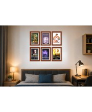 Pack Of 6 Laminated A4 Wall Posters | Spiritual, Motivational & Inspirational Designs | 250 GSM Photo Paper | Water-Resistant | Double-Sided Tape (F39011)