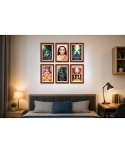 Pack Of 6 Laminated A4 Wall Posters | Spiritual, Motivational & Inspirational Designs | 250 GSM Photo Paper | Water-Resistant | Double-Sided Tape (F39362)