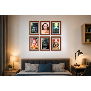 Pack Of 6 Laminated A4 Wall Posters | Spiritual, Motivational & Inspirational Designs | 250 GSM Photo Paper | Water-Resistant | Double-Sided Tape (F39362) Pack Of 6 Laminated A4 Wall Posters | Spiritual, Motivational & Inspirational Designs | 250 GSM Photo Paper | Water-Resistant | Double-Sided Tape (F39362)