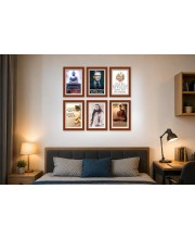 Pack Of 6 Laminated A4 Wall Posters | Spiritual, Motivational & Inspirational Designs | 250 GSM Photo Paper | Water-Resistant | Double-Sided Tape (F39108)
