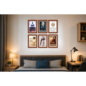 Pack Of 6 Laminated A4 Wall Posters | Spiritual, Motivational & Inspirational Designs | 250 GSM Photo Paper | Water-Resistant | Double-Sided Tape (F39108) Pack Of 6 Laminated A4 Wall Posters | Spiritual, Motivational & Inspirational Designs | 250 GSM Photo Paper | Water-Resistant | Double-Sided Tape (F39108)