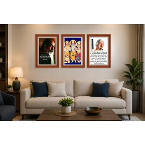 Pack Of 6 Laminated A4 Wall Posters | Spiritual, Motivational & Inspirational Designs | 250 GSM Photo Paper | Water-Resistant | Double-Sided Tape (F39205) Pack Of 6 Laminated A4 Wall Posters | Spiritual, Motivational & Inspirational Designs | 250 GSM Photo Paper | Water-Resistant | Double-Sided Tape (F39205)