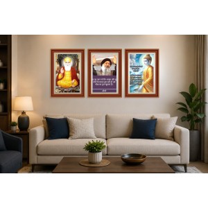 Pack Of 6 Laminated A4 Wall Posters | Spiritual, Motivational & Inspirational Designs | 250 GSM Photo Paper | Water-Resistant | Double-Sided Tape (F39037)