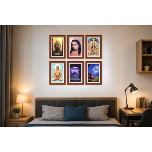 Pack Of 6 Laminated A4 Wall Posters | Spiritual, Motivational & Inspirational Designs | 250 GSM Photo Paper | Water-Resistant | Double-Sided Tape (F39079) Pack Of 6 Laminated A4 Wall Posters | Spiritual, Motivational & Inspirational Designs | 250 GSM Photo Paper | Water-Resistant | Double-Sided Tape (F39079)