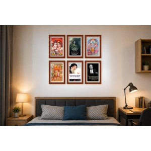 Pack Of 6 Laminated A4 Wall Posters | Spiritual, Motivational & Inspirational Designs | 250 GSM Photo Paper | Water-Resistant | Double-Sided Tape (F39007) Pack Of 6 Laminated A4 Wall Posters | Spiritual, Motivational & Inspirational Designs | 250 GSM Photo Paper | Water-Resistant | Double-Sided Tape (F39007)