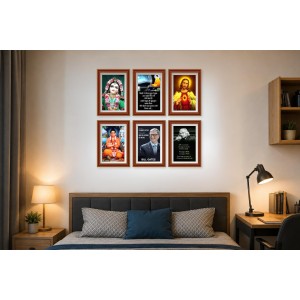 Pack Of 6 Laminated A4 Wall Posters | Spiritual, Motivational & Inspirational Designs | 250 GSM Photo Paper | Water-Resistant | Double-Sided Tape (F39414) Pack Of 6 Laminated A4 Wall Posters | Spiritual, Motivational & Inspirational Designs | 250 GSM Photo Paper | Water-Resistant | Double-Sided Tape (F39414)