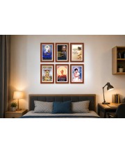 Pack Of 6 Laminated A4 Wall Posters | Spiritual, Motivational & Inspirational Designs | 250 GSM Photo Paper | Water-Resistant | Double-Sided Tape (F39285)