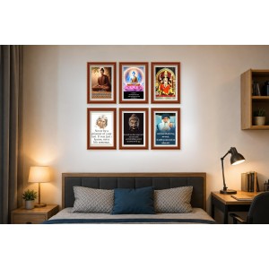 Pack Of 6 Laminated A4 Wall Posters | Spiritual, Motivational & Inspirational Designs | 250 GSM Photo Paper | Water-Resistant | Double-Sided Tape (F39248) Pack Of 6 Laminated A4 Wall Posters | Spiritual, Motivational & Inspirational Designs | 250 GSM Photo Paper | Water-Resistant | Double-Sided Tape (F39248)