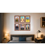 Pack Of 6 Laminated A4 Wall Posters | Spiritual, Motivational & Inspirational Designs | 250 GSM Photo Paper | Water-Resistant | Double-Sided Tape (F39184)