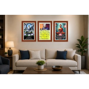 Pack Of 6 Laminated A4 Wall Posters | Spiritual, Motivational & Inspirational Designs | 250 GSM Photo Paper | Water-Resistant | Double-Sided Tape (F38994) Pack Of 6 Laminated A4 Wall Posters | Spiritual, Motivational & Inspirational Designs | 250 GSM Photo Paper | Water-Resistant | Double-Sided Tape (F38994)