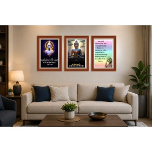 Pack Of 6 Laminated A4 Wall Posters | Spiritual, Motivational & Inspirational Designs | 250 GSM Photo Paper | Water-Resistant | Double-Sided Tape (F39146) Pack Of 6 Laminated A4 Wall Posters | Spiritual, Motivational & Inspirational Designs | 250 GSM Photo Paper | Water-Resistant | Double-Sided Tape (F39146)