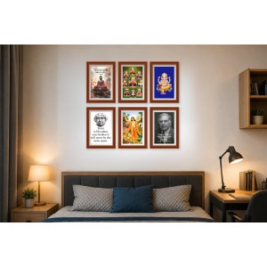 Pack Of 6 Laminated A4 Wall Posters | Spiritual, Motivational & Inspirational Designs | 250 GSM Photo Paper | Water-Resistant | Double-Sided Tape (F39243) Pack Of 6 Laminated A4 Wall Posters | Spiritual, Motivational & Inspirational Designs | 250 GSM Photo Paper | Water-Resistant | Double-Sided Tape (F39243)