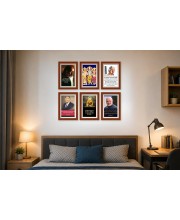 Pack Of 6 Laminated A4 Wall Posters | Spiritual, Motivational & Inspirational Designs | 250 GSM Photo Paper | Water-Resistant | Double-Sided Tape (F39205)