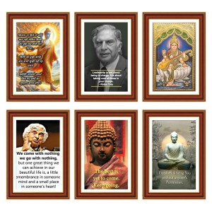 Pack Of 6 Laminated A4 Wall Posters | Spiritual, Motivational & Inspirational Designs | 250 GSM Photo Paper | Water-Resistant | Double-Sided Tape (F39427) Pack Of 6 Laminated A4 Wall Posters | Spiritual, Motivational & Inspirational Designs | 250 GSM Photo Paper | Water-Resistant | Double-Sided Tape (F39427)