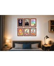 Pack Of 6 Laminated A4 Wall Posters | Spiritual, Motivational & Inspirational Designs | 250 GSM Photo Paper | Water-Resistant | Double-Sided Tape (F39146)
