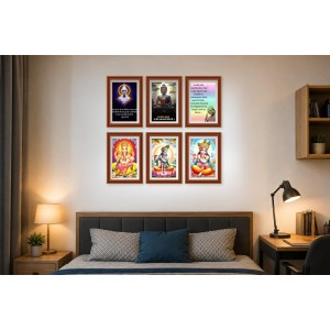 Pack Of 6 Laminated A4 Wall Posters | Spiritual, Motivational & Inspirational Designs | 250 GSM Photo Paper | Water-Resistant | Double-Sided Tape (F39146) Pack Of 6 Laminated A4 Wall Posters | Spiritual, Motivational & Inspirational Designs | 250 GSM Photo Paper | Water-Resistant | Double-Sided Tape (F39146)