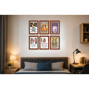 Pack Of 6 Laminated A4 Wall Posters | Spiritual, Motivational & Inspirational Designs | 250 GSM Photo Paper | Water-Resistant | Double-Sided Tape (F39257) Pack Of 6 Laminated A4 Wall Posters | Spiritual, Motivational & Inspirational Designs | 250 GSM Photo Paper | Water-Resistant | Double-Sided Tape (F39257)