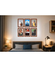Pack Of 6 Laminated A4 Wall Posters | Spiritual, Motivational & Inspirational Designs | 250 GSM Photo Paper | Water-Resistant | Double-Sided Tape (F38981)