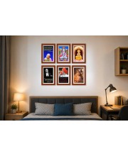 Pack Of 6 Laminated A4 Wall Posters | Spiritual, Motivational & Inspirational Designs | 250 GSM Photo Paper | Water-Resistant | Double-Sided Tape (F39153)