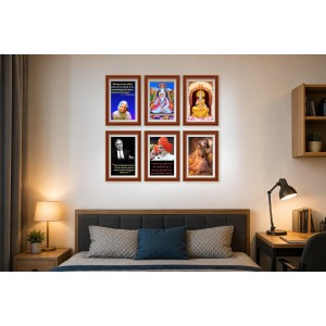 Pack Of 6 Laminated A4 Wall Posters | Spiritual, Motivational & Inspirational Designs | 250 GSM Photo Paper | Water-Resistant | Double-Sided Tape (F39153) Pack Of 6 Laminated A4 Wall Posters | Spiritual, Motivational & Inspirational Designs | 250 GSM Photo Paper | Water-Resistant | Double-Sided Tape (F39153)