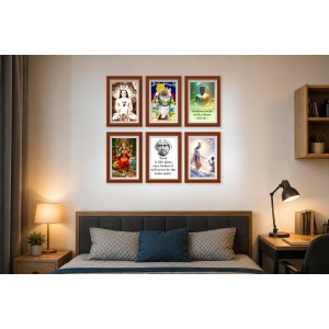 Pack Of 6 Laminated A4 Wall Posters | Spiritual, Motivational & Inspirational Designs | 250 GSM Photo Paper | Water-Resistant | Double-Sided Tape (F39178) Pack Of 6 Laminated A4 Wall Posters | Spiritual, Motivational & Inspirational Designs | 250 GSM Photo Paper | Water-Resistant | Double-Sided Tape (F39178)