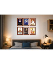 Pack Of 6 Laminated A4 Wall Posters | Spiritual, Motivational & Inspirational Designs | 250 GSM Photo Paper | Water-Resistant | Double-Sided Tape (F39435)