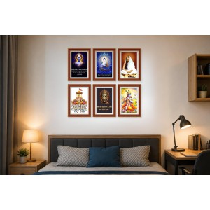 Pack Of 6 Laminated A4 Wall Posters | Spiritual, Motivational & Inspirational Designs | 250 GSM Photo Paper | Water-Resistant | Double-Sided Tape (F39435) Pack Of 6 Laminated A4 Wall Posters | Spiritual, Motivational & Inspirational Designs | 250 GSM Photo Paper | Water-Resistant | Double-Sided Tape (F39435)