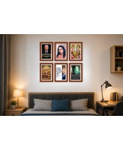 Pack Of 6 Laminated A4 Wall Posters | Spiritual, Motivational & Inspirational Designs | 250 GSM Photo Paper | Water-Resistant | Double-Sided Tape (F39132)