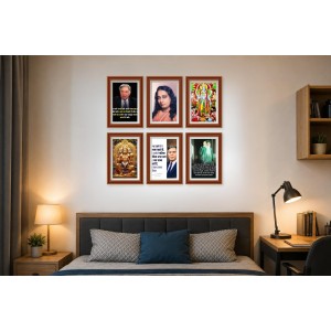 Pack Of 6 Laminated A4 Wall Posters | Spiritual, Motivational & Inspirational Designs | 250 GSM Photo Paper | Water-Resistant | Double-Sided Tape (F39132) Pack Of 6 Laminated A4 Wall Posters | Spiritual, Motivational & Inspirational Designs | 250 GSM Photo Paper | Water-Resistant | Double-Sided Tape (F39132)