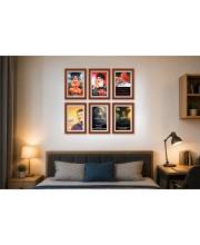 Pack Of 6 Laminated A4 Wall Posters | Spiritual, Motivational & Inspirational Designs | 250 GSM Photo Paper | Water-Resistant | Double-Sided Tape (F39077)