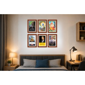 Pack Of 6 Laminated A4 Wall Posters | Spiritual, Motivational & Inspirational Designs | 250 GSM Photo Paper | Water-Resistant | Double-Sided Tape (F39258) Pack Of 6 Laminated A4 Wall Posters | Spiritual, Motivational & Inspirational Designs | 250 GSM Photo Paper | Water-Resistant | Double-Sided Tape (F39258)