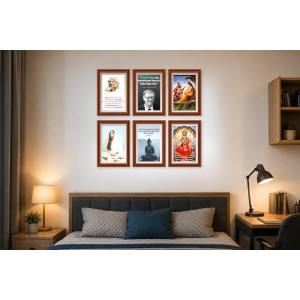 Pack Of 6 Laminated A4 Wall Posters | Spiritual, Motivational & Inspirational Designs | 250 GSM Photo Paper | Water-Resistant | Double-Sided Tape (F39160) Pack Of 6 Laminated A4 Wall Posters | Spiritual, Motivational & Inspirational Designs | 250 GSM Photo Paper | Water-Resistant | Double-Sided Tape (F39160)