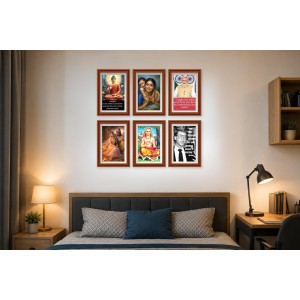 Pack Of 6 Laminated A4 Wall Posters | Spiritual, Motivational & Inspirational Designs | 250 GSM Photo Paper | Water-Resistant | Double-Sided Tape (F39071) Pack Of 6 Laminated A4 Wall Posters | Spiritual, Motivational & Inspirational Designs | 250 GSM Photo Paper | Water-Resistant | Double-Sided Tape (F39071)