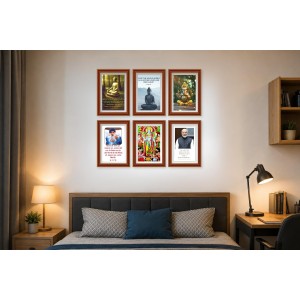 Pack Of 6 Laminated A4 Wall Posters | Spiritual, Motivational & Inspirational Designs | 250 GSM Photo Paper | Water-Resistant | Double-Sided Tape (F39094) Pack Of 6 Laminated A4 Wall Posters | Spiritual, Motivational & Inspirational Designs | 250 GSM Photo Paper | Water-Resistant | Double-Sided Tape (F39094)