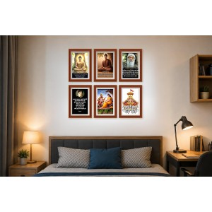 Pack Of 6 Laminated A4 Wall Posters | Spiritual, Motivational & Inspirational Designs | 250 GSM Photo Paper | Water-Resistant | Double-Sided Tape (F39042) Pack Of 6 Laminated A4 Wall Posters | Spiritual, Motivational & Inspirational Designs | 250 GSM Photo Paper | Water-Resistant | Double-Sided Tape (F39042)