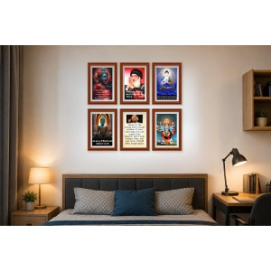 Pack Of 6 Laminated A4 Wall Posters | Spiritual, Motivational & Inspirational Designs | 250 GSM Photo Paper | Water-Resistant | Double-Sided Tape (F39370) Pack Of 6 Laminated A4 Wall Posters | Spiritual, Motivational & Inspirational Designs | 250 GSM Photo Paper | Water-Resistant | Double-Sided Tape (F39370)