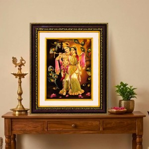 Golden Photo Frame for Home Decor & Puja Room | Decorative Religious Wall Art with Golden Finish | Hindu God Frame for Temple, Living Room, Office & Gift Purpose Golden Photo Frame for Home Decor & Puja Room | Decorative Religious Wall Art with Golden Finish | Hindu God Frame for Temple, Living Room, Office & Gift Purpose
