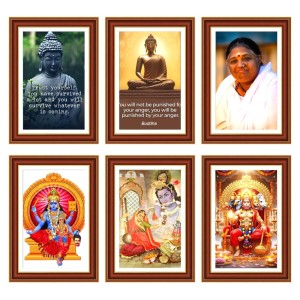 Pack Of 6 Laminated A4 Wall Posters | Spiritual, Motivational & Inspirational Designs | 250 GSM Photo Paper | Water-Resistant | Double-Sided Tape (F39433) Pack Of 6 Laminated A4 Wall Posters | Spiritual, Motivational & Inspirational Designs | 250 GSM Photo Paper | Water-Resistant | Double-Sided Tape (F39433)