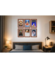 Pack Of 6 Laminated A4 Wall Posters | Spiritual, Motivational & Inspirational Designs | 250 GSM Photo Paper | Water-Resistant | Double-Sided Tape (F38971)