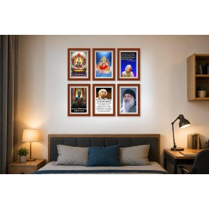 Pack Of 6 Laminated A4 Wall Posters | Spiritual, Motivational & Inspirational Designs | 250 GSM Photo Paper | Water-Resistant | Double-Sided Tape (F38971) Pack Of 6 Laminated A4 Wall Posters | Spiritual, Motivational & Inspirational Designs | 250 GSM Photo Paper | Water-Resistant | Double-Sided Tape (F38971)