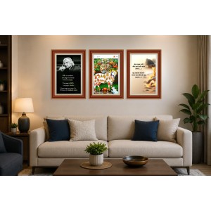 Pack Of 6 Laminated A4 Wall Posters | Spiritual, Motivational & Inspirational Designs | 250 GSM Photo Paper | Water-Resistant | Double-Sided Tape (F39276) Pack Of 6 Laminated A4 Wall Posters | Spiritual, Motivational & Inspirational Designs | 250 GSM Photo Paper | Water-Resistant | Double-Sided Tape (F39276)