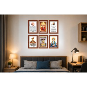 Pack Of 6 Laminated A4 Wall Posters | Spiritual, Motivational & Inspirational Designs | 250 GSM Photo Paper | Water-Resistant | Double-Sided Tape (F39271) Pack Of 6 Laminated A4 Wall Posters | Spiritual, Motivational & Inspirational Designs | 250 GSM Photo Paper | Water-Resistant | Double-Sided Tape (F39271)